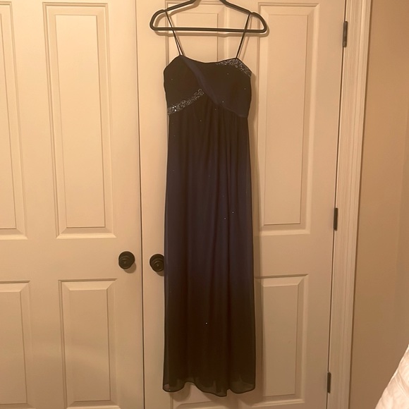 Navy Blue Evening Gown, Size 8 - Picture 1 of 2